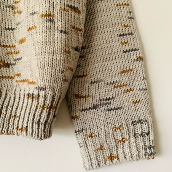 NWT Avantlook Chunky Knit Cowl Neck Sweater Women Size M Cabincore Fisherman - Picture 7 of 10